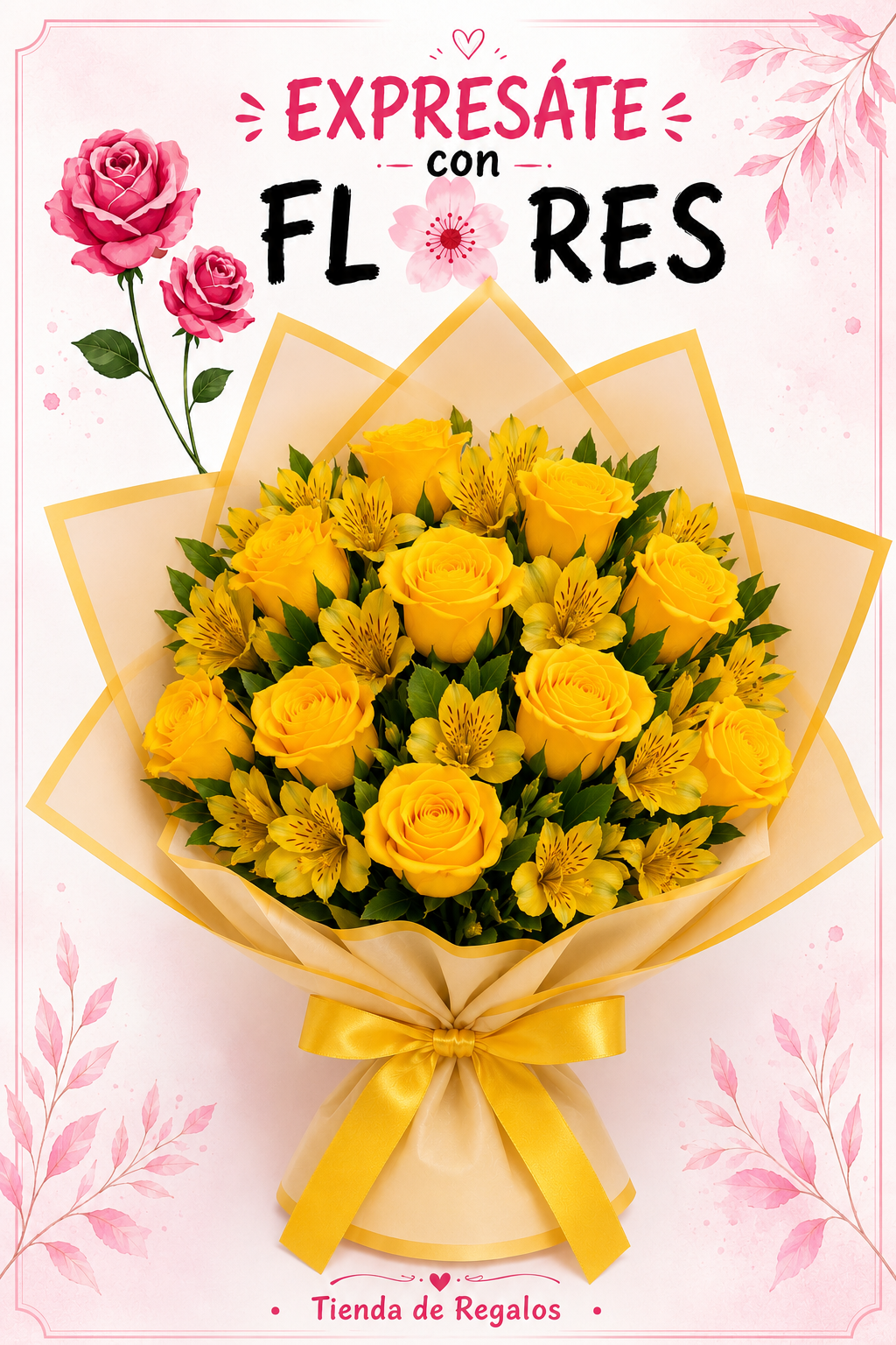 Producto flores BOUQUET AMARELLO 